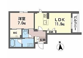 シャーメゾンリッツカジワラ 205 ｜ 兵庫県加東市梶原（賃貸マンション1LDK・2階・49.46㎡） その2