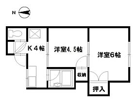 ポワールM 202 ｜ 石川県野々市市三納３丁目116（賃貸アパート2K・2階・29.70㎡） その2