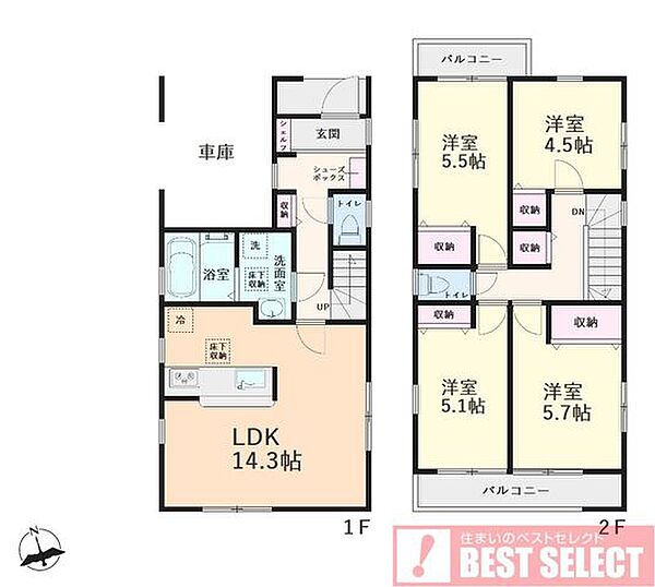 間取りを拡大表示