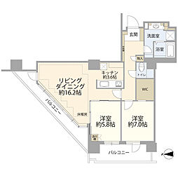 間取図画像 2LDK