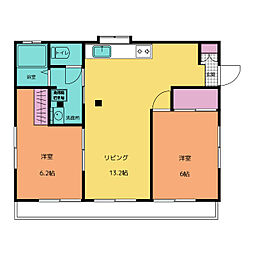 間取図画像 2LDK