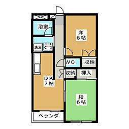 間取図画像 2DK