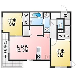 間取図画像 2LDK