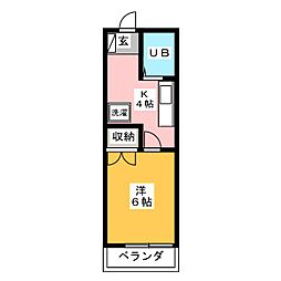 間取図画像 1K