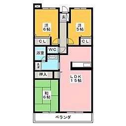 間取図画像 3LDK