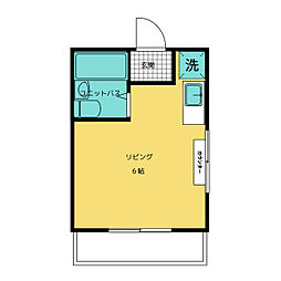 ハートランド大宮 2階ワンルームの間取り