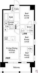 プレシス上福岡 10階3LDKの間取り