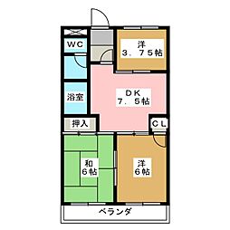 間取図画像 3DK