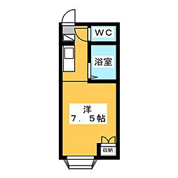 Laberlinetta ワンルームの間取図画像