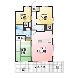 ライオンズマンション川越南古谷第2 2SLDKの間取図画像