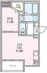 Seres Promenade(セレスプロムナード) 1DKの間取図画像
