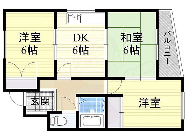 プレアール寝屋川秦町 ｜大阪府寝屋川市秦町(賃貸マンション3DK・4階・48.66㎡)の写真 その2