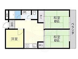ロイヤルハイツ木村 3LDKの間取図画像