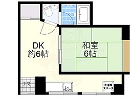 田中マンション 1DKの間取図画像