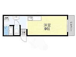 シャルマン81 ワンルームの間取図画像