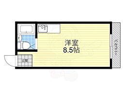 三井マンション ワンルームの間取図画像