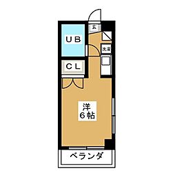 モンテッソーリ・駒沢 ワンルームの間取図画像