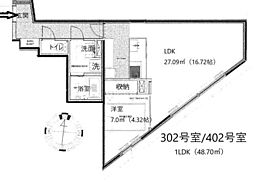 Maison Belle Vie SHIMOKITAZAWA 1LDKの間取図画像