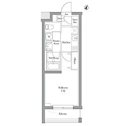 MATSU5588 1Kの間取図画像
