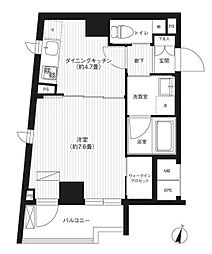 アヴニール元代々木 1DKの間取図画像
