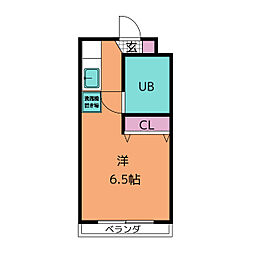 日新ビル ワンルームの間取図画像