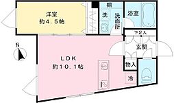 Coeur Blanc八幡山 1LDKの間取図画像