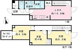 Coeur Blanc八幡山 3LDKの間取図画像