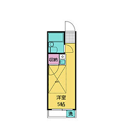 スターシェモア笹塚 ワンルームの間取図画像