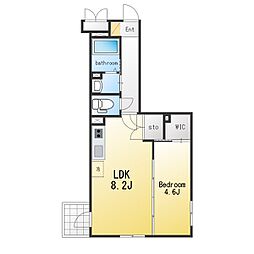 世田谷区下馬6丁目マンション 1LDKの間取図画像