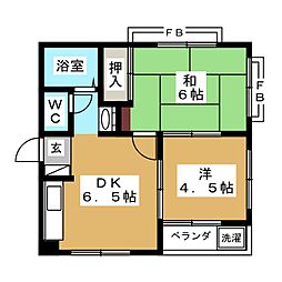 間取図画像 2DK
