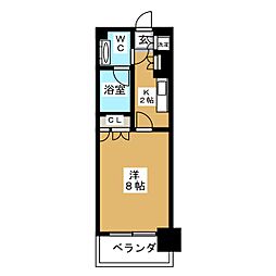 パークアクシス蒲田ステーションゲート 1Kの間取図画像