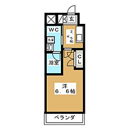 レジディア蒲田2 1Kの間取図画像