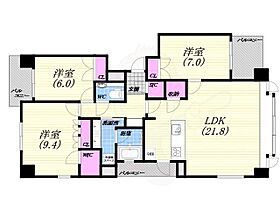 兵庫県芦屋市山芦屋町（賃貸マンション3LDK・4階・100.47㎡） その2