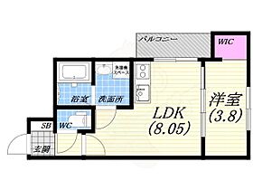 兵庫県西宮市霞町（賃貸アパート1LDK・1階・28.82㎡） その2