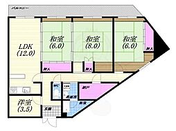 エム苦楽園 4SLDKの間取図画像