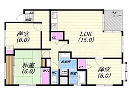 間取図画像 3LDK