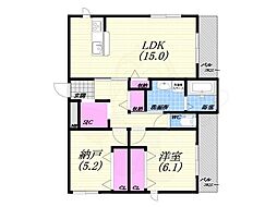 間取図画像 2LDK