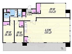 西宮市常磐町マンション 3LDKの間取図画像