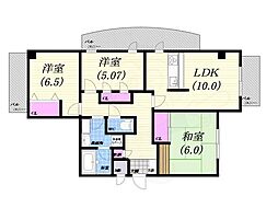 メゾンドール広田 3LDKの間取図画像