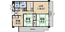ウルム西宮 3LDKの間取図画像