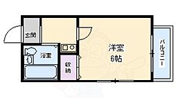 阪本ハイツ 1Kの間取図画像