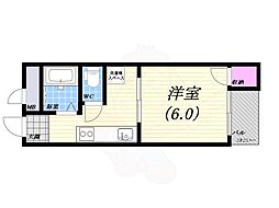 夙川・井上ビル 1Kの間取図画像