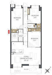間取図画像 3LDK