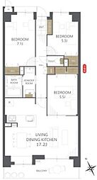 サンリヤン博多南 3LDKの間取図画像