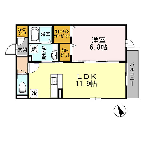 CASA　BRISAS　parte S S103｜東京都豊島区目白5丁目(賃貸アパート1LDK・1階・45.29㎡)の写真 その2