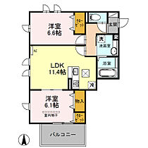 ヌヌース南鳩ヶ谷 105 ｜ 埼玉県川口市南鳩ヶ谷2丁目5-12（賃貸アパート2LDK・1階・57.82㎡） その2