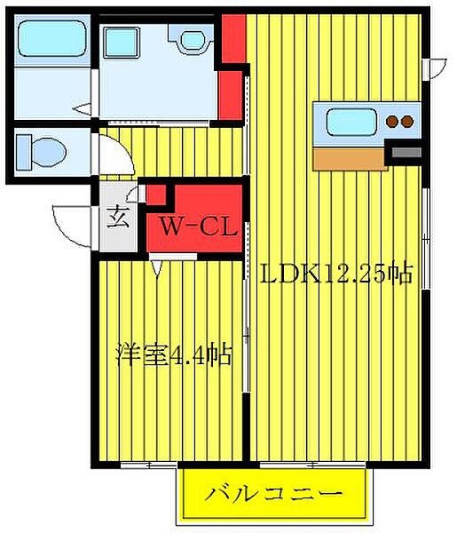 悠悠 301｜東京都北区浮間5丁目(賃貸アパート1LDK・3階・40.75㎡)の写真 その2