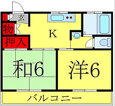 ハイムトウシン 202 ｜ 東京都北区滝野川5丁目（賃貸マンション2K・2階・32.40㎡） その2