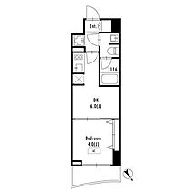 東京都北区田端新町3丁目6-11（賃貸マンション1DK・4階・25.80㎡） その2