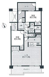 間取図画像 2LDK